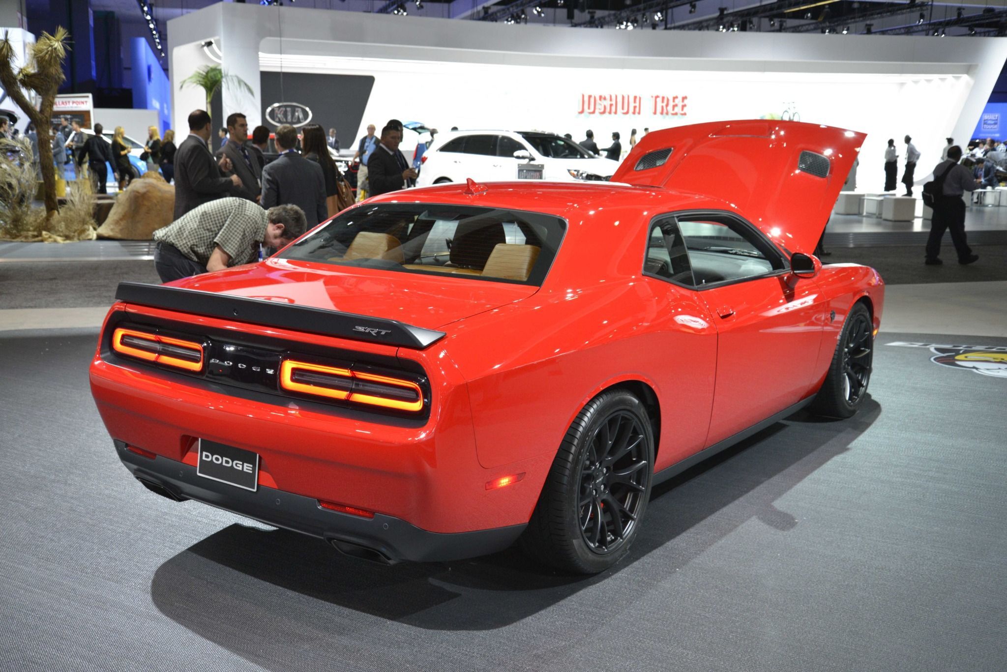 Red Dodge Challenger Hellcat